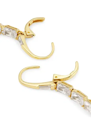 Adriana Orsini Women's Naomi 18K Gold-Plated & Cubic Zirconia Linear Drop Earrings - Gold | Thumbnail 3 Adriana Orsini Women's Naomi 18K Gold-Plated & Cubic Zirconia Linear Drop Earrings - Gold | Thumbnail 3