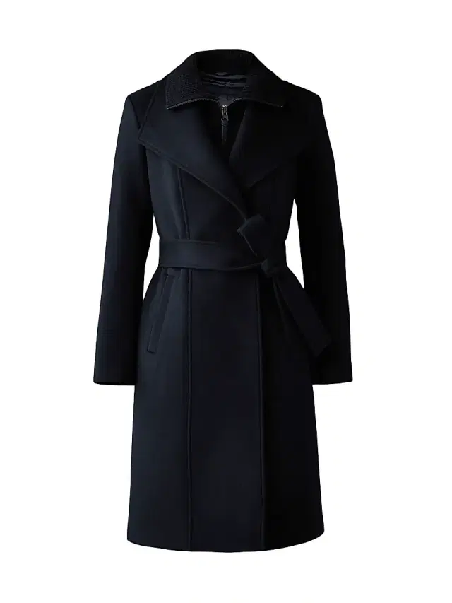 Women's Norita 2-In-1 Double Face Wool Coat - Black Women's Norita 2-In-1 Double Face Wool Coat - Black