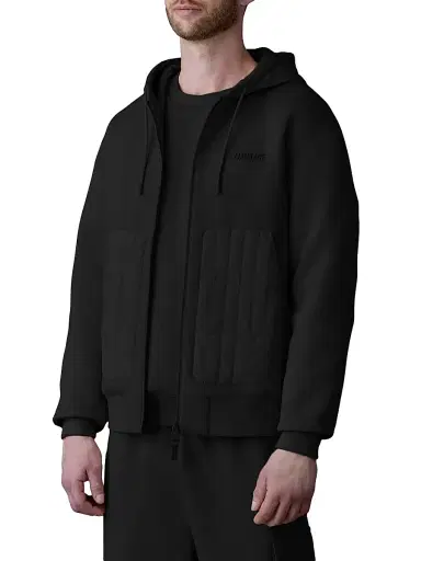 Mackage Men's Cruz Quilted Hoodie - Black | Thumbnail 3 Mackage Men's Cruz Quilted Hoodie - Black | Thumbnail 3