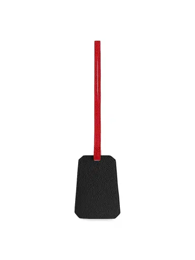 Maison de Sabre Leather Luggage Tag - Rouge Noir | Thumbnail 2 Maison de Sabre Leather Luggage Tag - Rouge Noir | Thumbnail 2