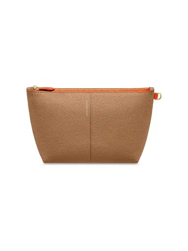 MAISON de SABRÉ Women's Small Leather Flaire Pouch - Manhattan Sandstone | Thumbnail 1 MAISON de SABRÉ Women's Small Leather Flaire Pouch - Manhattan Sandstone | Thumbnail 1