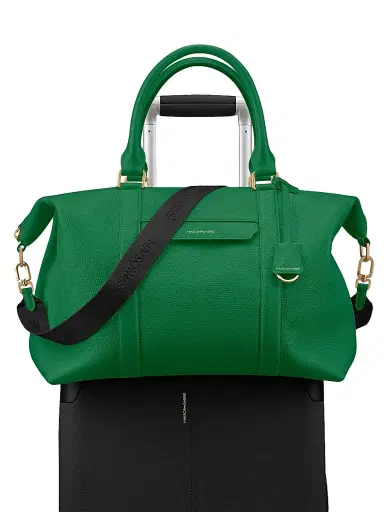 Maison de Sabre Men's Large Leather Weekender Bag - Emerald Green | Thumbnail 7 Maison de Sabre Men's Large Leather Weekender Bag - Emerald Green | Thumbnail 7