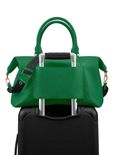 Maison de Sabre Men's Large Leather Weekender Bag - Emerald Green | Thumbnail 8 Maison de Sabre Men's Large Leather Weekender Bag - Emerald Green | Thumbnail 8