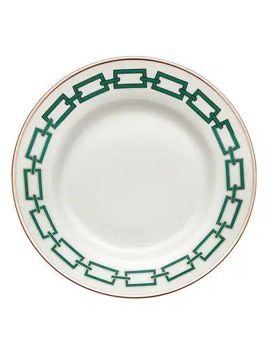 Ginori 1735 Catene Dessert Plate - Green | Thumbnail 2 Ginori 1735 Catene Dessert Plate - Green | Thumbnail 2