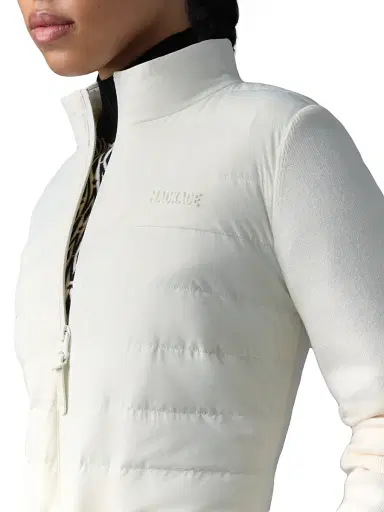 Mackage Women's Laika Hybrid Peplum Down Jacket - Cream | Thumbnail 6 Mackage Women's Laika Hybrid Peplum Down Jacket - Cream | Thumbnail 6