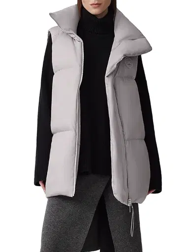 Canada Goose Women's Garnet Oversized Down Vest - Moonstone Grey - Size Small | Thumbnail 3 Canada Goose Women's Garnet Oversized Down Vest - Moonstone Grey - Size Small | Thumbnail 3