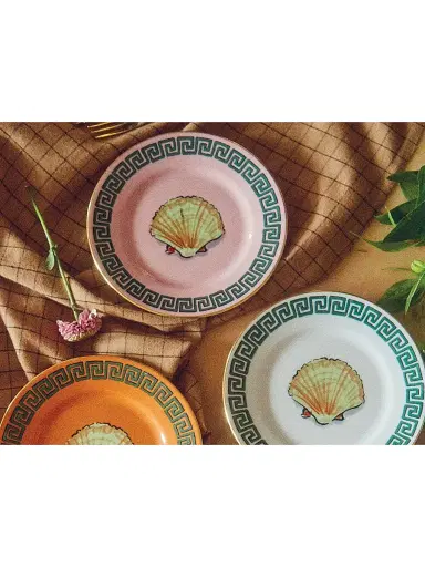 Ginori 1735 Il Viaggio Di Nettuno Bread Plate - Orange | Thumbnail 4 Ginori 1735 Il Viaggio Di Nettuno Bread Plate - Orange | Thumbnail 4
