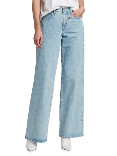 SLVRLAKE Women's Mica Mid-Rise Rigid Wide-Leg Jeans - Clear Skies - Size 32 | Thumbnail 3 SLVRLAKE Women's Mica Mid-Rise Rigid Wide-Leg Jeans - Clear Skies - Size 32 | Thumbnail 3