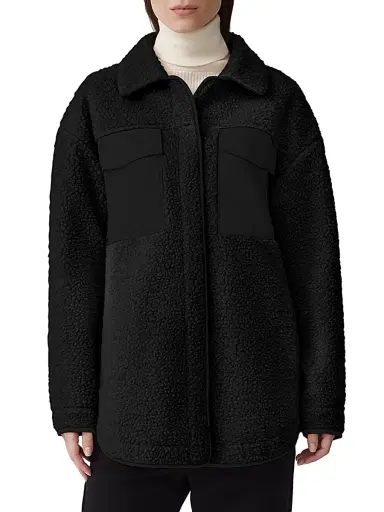 Canada Goose Women's Simcoe Sherpa Shirt Jacket - Black - Size Small | Thumbnail 3 Canada Goose Women's Simcoe Sherpa Shirt Jacket - Black - Size Small | Thumbnail 3
