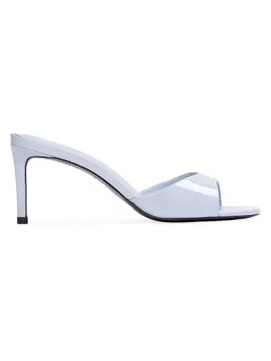Black Suede Studio Women's Freddie 65MM Patent Leather Mules - Sky Blue - Size 10 | Thumbnail 1 Black Suede Studio Women's Freddie 65MM Patent Leather Mules - Sky Blue - Size 10 | Thumbnail 1