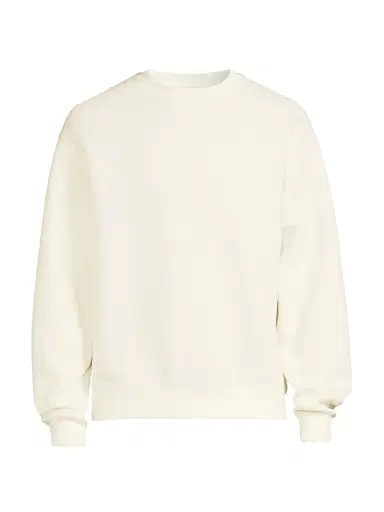 Mackage Men's Julian Double-Face Jersey Sweatshirt - Cream | Thumbnail 1 Mackage Men's Julian Double-Face Jersey Sweatshirt - Cream | Thumbnail 1