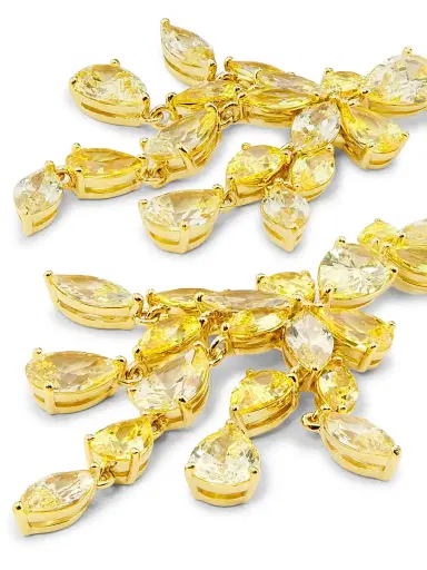 Adriana Orsini Women's Galore 18K Gold-Plated & Cubic Zirconia Chandelier Earrings - Yellow Stone | Thumbnail 3 Adriana Orsini Women's Galore 18K Gold-Plated & Cubic Zirconia Chandelier Earrings - Yellow Stone | Thumbnail 3