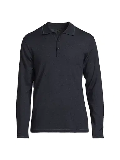 Robert Barakett Men's Roman Polo Sweater - Navy - Size XXL | Thumbnail 1 Robert Barakett Men's Roman Polo Sweater - Navy - Size XXL | Thumbnail 1
