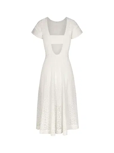 Baybala Women's Celia Cotton Eyelet Dress - Vanilla Eyelet - Size Small | Thumbnail 2 Baybala Women's Celia Cotton Eyelet Dress - Vanilla Eyelet - Size Small | Thumbnail 2
