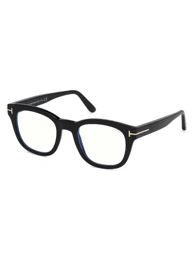 Tom Ford Women's 50MM Geometric Blue Block Optical Glasses - Shiny Black | Thumbnail 2 Tom Ford Women's 50MM Geometric Blue Block Optical Glasses - Shiny Black | Thumbnail 2