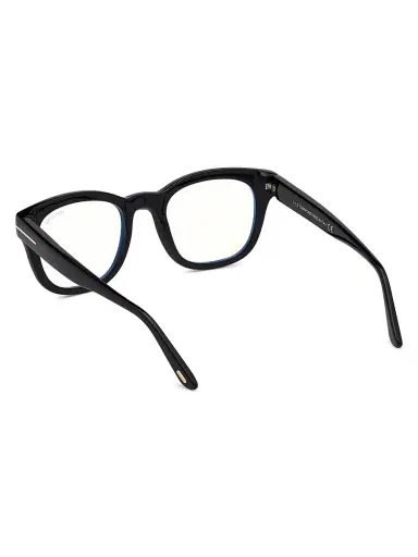 Tom Ford Women's 50MM Geometric Blue Block Optical Glasses - Shiny Black | Thumbnail 4 Tom Ford Women's 50MM Geometric Blue Block Optical Glasses - Shiny Black | Thumbnail 4