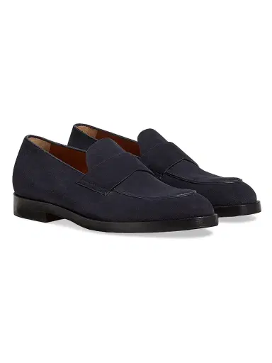 Zegna Men's Suede Torino Loafers | Thumbnail 2 Zegna Men's Suede Torino Loafers | Thumbnail 2