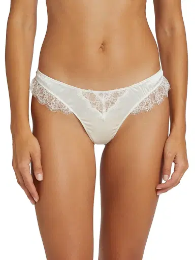 Kiki de Montparnasse Women's Lace Inset Thong - | Thumbnail 3 Kiki de Montparnasse Women's Lace Inset Thong - | Thumbnail 3
