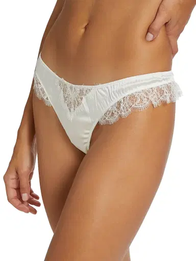 Kiki de Montparnasse Women's Lace Inset Thong - | Thumbnail 5 Kiki de Montparnasse Women's Lace Inset Thong - | Thumbnail 5