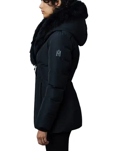 Mackage Women's Adali Shearling-Trimmed Down Coat - Black - Size XL | Thumbnail 4 Mackage Women's Adali Shearling-Trimmed Down Coat - Black - Size XL | Thumbnail 4