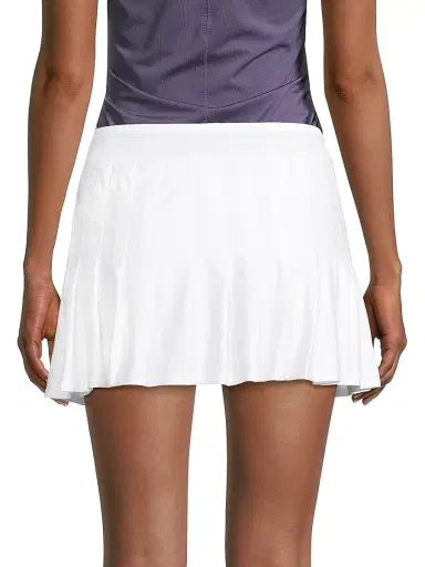 Lucky in Love Women's Pleated Performance Tennis Skirt - White | Thumbnail 5 Lucky in Love Women's Pleated Performance Tennis Skirt - White | Thumbnail 5