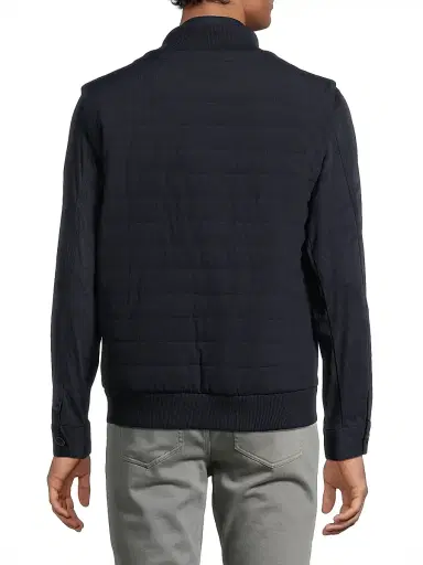 Robert Barakett Men's Fremantle Quilted Vest - Navy | Thumbnail 5 Robert Barakett Men's Fremantle Quilted Vest - Navy | Thumbnail 5