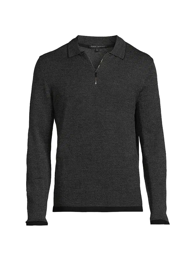 Men's Forthill Half Zip Sweater - Charcoal Men's Forthill Half Zip Sweater - Charcoal