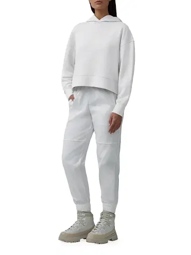 Canada Goose Women's Muskoka Embroidered Logo Hoodie - White - Size XS | Thumbnail 2 Canada Goose Women's Muskoka Embroidered Logo Hoodie - White - Size XS | Thumbnail 2