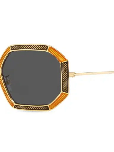 Tory Burch Women's 52MM Geometric Sunglasses - Shiny Gold | Thumbnail 3 Tory Burch Women's 52MM Geometric Sunglasses - Shiny Gold | Thumbnail 3