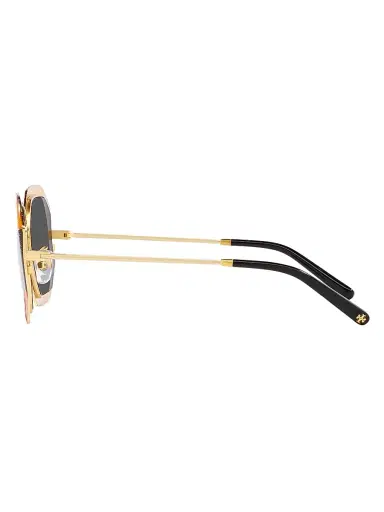 Tory Burch Women's 52MM Geometric Sunglasses - Shiny Gold | Thumbnail 4 Tory Burch Women's 52MM Geometric Sunglasses - Shiny Gold | Thumbnail 4