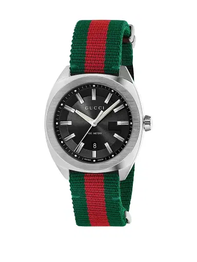 Gucci Men's Stainless Steel & Nylon Web Watch - Green | Thumbnail 1 Gucci Men's Stainless Steel & Nylon Web Watch - Green | Thumbnail 1