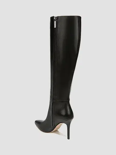 Veronica Beard Women's Lisa 95MM Knee-High Wide-Calf Leather Boots - Black | Thumbnail 3 Veronica Beard Women's Lisa 95MM Knee-High Wide-Calf Leather Boots - Black | Thumbnail 3