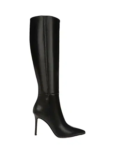 Veronica Beard Women's Lisa 95MM Knee-High Wide-Calf Leather Boots - Black | Thumbnail 1 Veronica Beard Women's Lisa 95MM Knee-High Wide-Calf Leather Boots - Black | Thumbnail 1