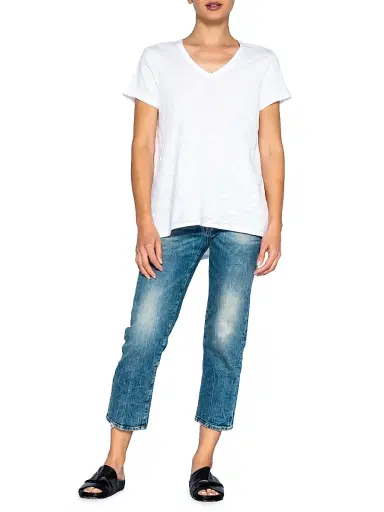 Wilt Women's Crew Neck Short Sleeve Shrunken Boyfriend T-Shirt - White | Thumbnail 2 Wilt Women's Crew Neck Short Sleeve Shrunken Boyfriend T-Shirt - White | Thumbnail 2