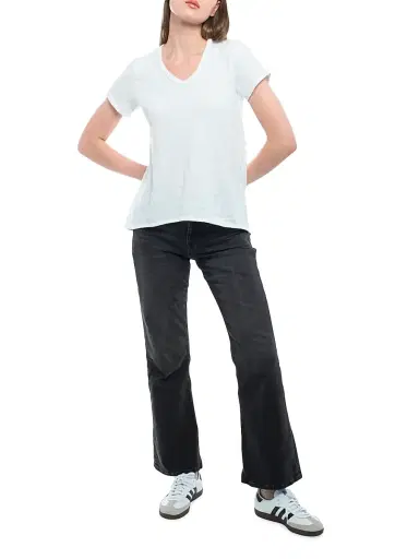 Wilt Women's Crew Neck Short Sleeve Shrunken Boyfriend T-Shirt - White | Thumbnail 3 Wilt Women's Crew Neck Short Sleeve Shrunken Boyfriend T-Shirt - White | Thumbnail 3