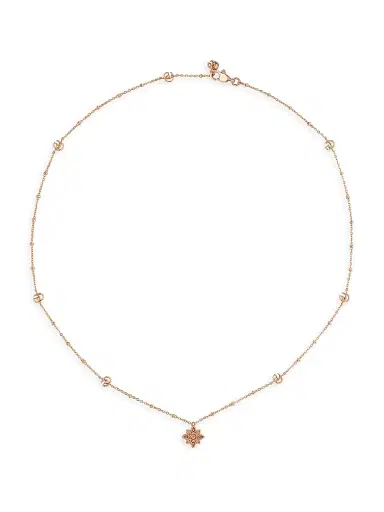 Gucci Women's Flora 18K Rose Gold & Diamond Pendant Necklace - Rose Gold | Thumbnail 2 Gucci Women's Flora 18K Rose Gold & Diamond Pendant Necklace - Rose Gold | Thumbnail 2