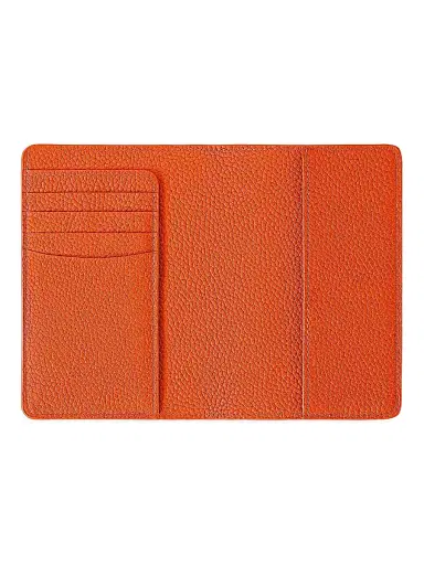 Maison de Sabre Leather Passport Holder - Manhattan Orange | Thumbnail 2 Maison de Sabre Leather Passport Holder - Manhattan Orange | Thumbnail 2