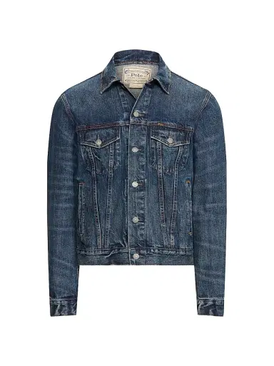 Polo Ralph Lauren Men's Faded Denim Trucker Jacket | Thumbnail 1 Polo Ralph Lauren Men's Faded Denim Trucker Jacket | Thumbnail 1