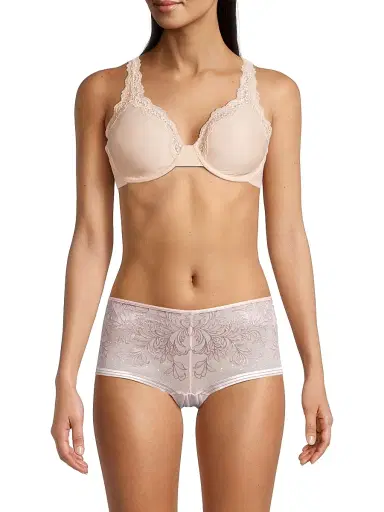 Wacoal Women's Softly Styled Lace-Trim Underwire Bra - Rose Dust | Thumbnail 3 Wacoal Women's Softly Styled Lace-Trim Underwire Bra - Rose Dust | Thumbnail 3