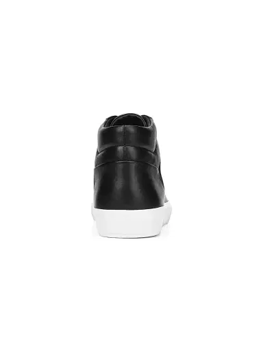 Vince Men's Fynn Leather High-Top Sneakers - Black | Thumbnail 3 Vince Men's Fynn Leather High-Top Sneakers - Black | Thumbnail 3