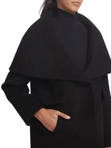 Mercer Collective Women's Lori Cape-Hood Cocoon Coat - Black | Thumbnail 6 Mercer Collective Women's Lori Cape-Hood Cocoon Coat - Black | Thumbnail 6
