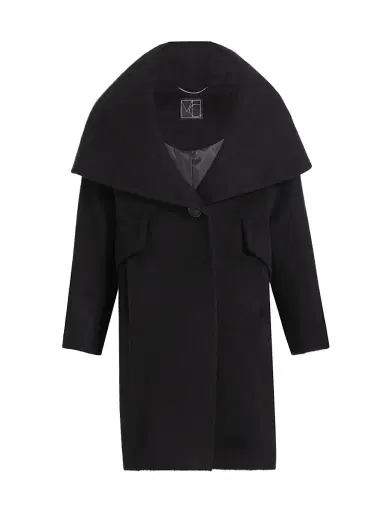 Mercer Collective Women's Lori Cape-Hood Cocoon Coat - Black | Thumbnail 1 Mercer Collective Women's Lori Cape-Hood Cocoon Coat - Black | Thumbnail 1