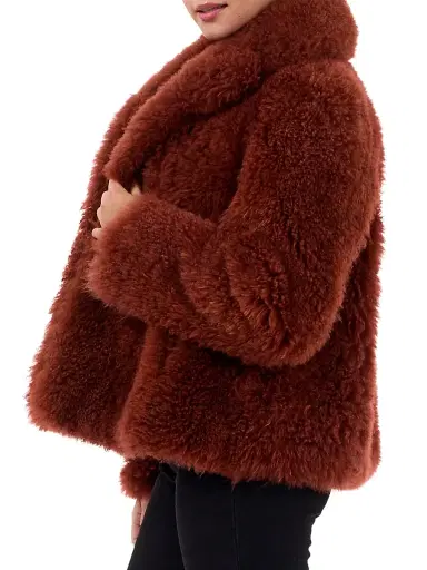 Gorski Women's Cashmere Goat Jacket - Caramel | Thumbnail 3 Gorski Women's Cashmere Goat Jacket - Caramel | Thumbnail 3