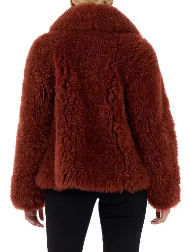Gorski Women's Cashmere Goat Jacket - Caramel | Thumbnail 4 Gorski Women's Cashmere Goat Jacket - Caramel | Thumbnail 4
