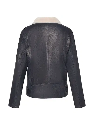 Gorski Men's Nappa Moto Jacket with Shearling Lamb | Thumbnail 2 Gorski Men's Nappa Moto Jacket with Shearling Lamb | Thumbnail 2