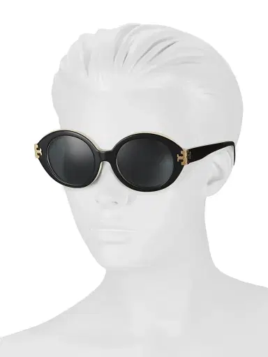 Tory Burch Women's 52MM Oval Sunglasses | Thumbnail 3 Tory Burch Women's 52MM Oval Sunglasses | Thumbnail 3
