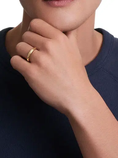 David Yurman Men's DY Classic Band in 18k Gold | Thumbnail 2 David Yurman Men's DY Classic Band in 18k Gold | Thumbnail 2