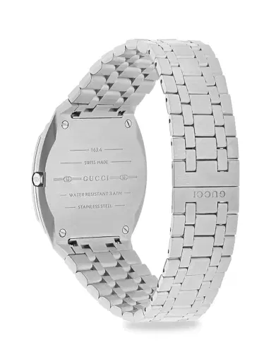 Gucci Men's 25H Stainless Steel Bracelet Watch, 34MM - Silver | Thumbnail 2 Gucci Men's 25H Stainless Steel Bracelet Watch, 34MM - Silver | Thumbnail 2