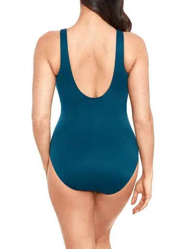 Miraclesuit Swim Women's Illusion Circe V-Neck One-Piece Swimsuit - Nova Green - Size 16 | Thumbnail 5 Miraclesuit Swim Women's Illusion Circe V-Neck One-Piece Swimsuit - Nova Green - Size 16 | Thumbnail 5
