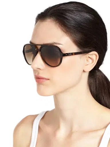Ray-Ban Women's RB4125 Iconic Cats 5000 59MM Aviator Sunglasses - Tortoise | Thumbnail 4 Ray-Ban Women's RB4125 Iconic Cats 5000 59MM Aviator Sunglasses - Tortoise | Thumbnail 4